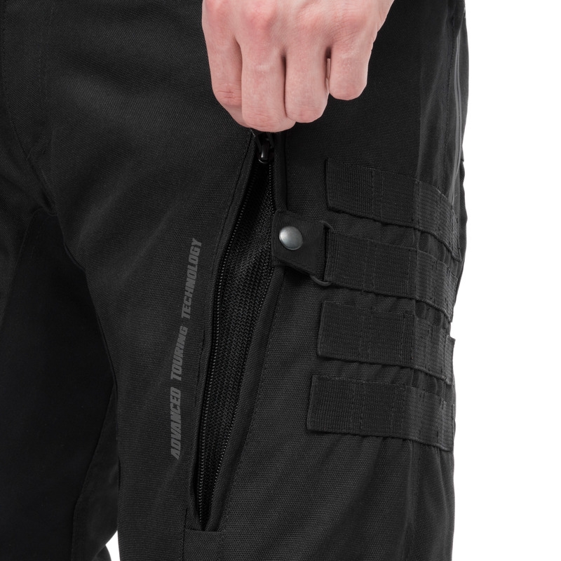 Pantaloni de motocicletă Ozone Union II negru scurt lichidare