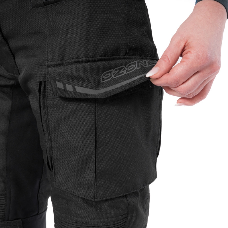 Pantaloni de motocicletă Ozone Union II Negru pentru femei lichidare