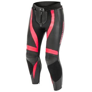 Pantaloni pentru femei Rebelhorn Rebel Rebel Black-Fluo Pink pentru motociclete
