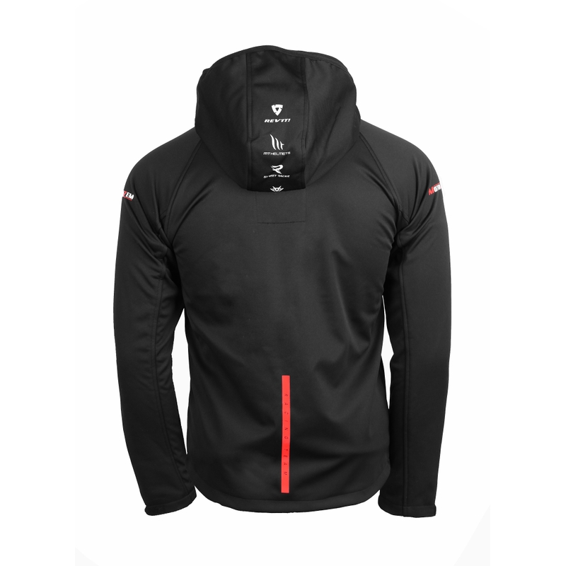 Geacă softshell MotoZem Racing Team negru-roșu