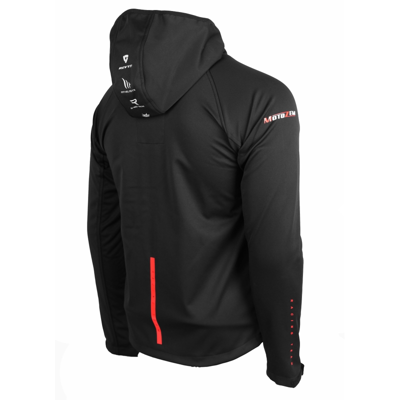 Geacă softshell MotoZem Racing Team negru-roșu