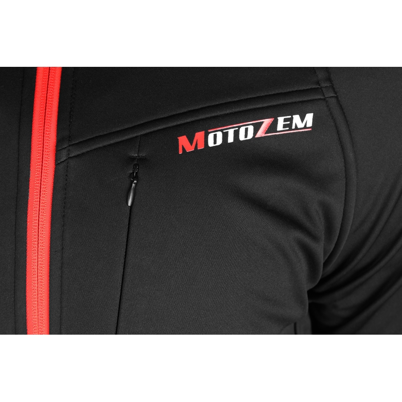 Geacă softshell MotoZem Racing Team negru-roșu