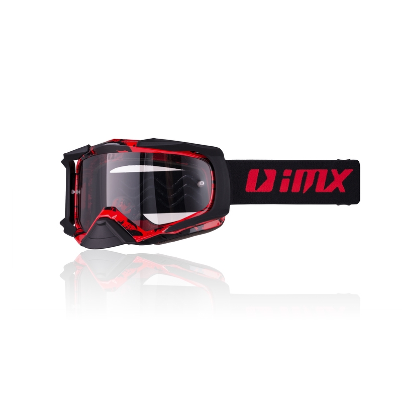 Ochelari de motocros iMX Dust Graphic roșu și negru