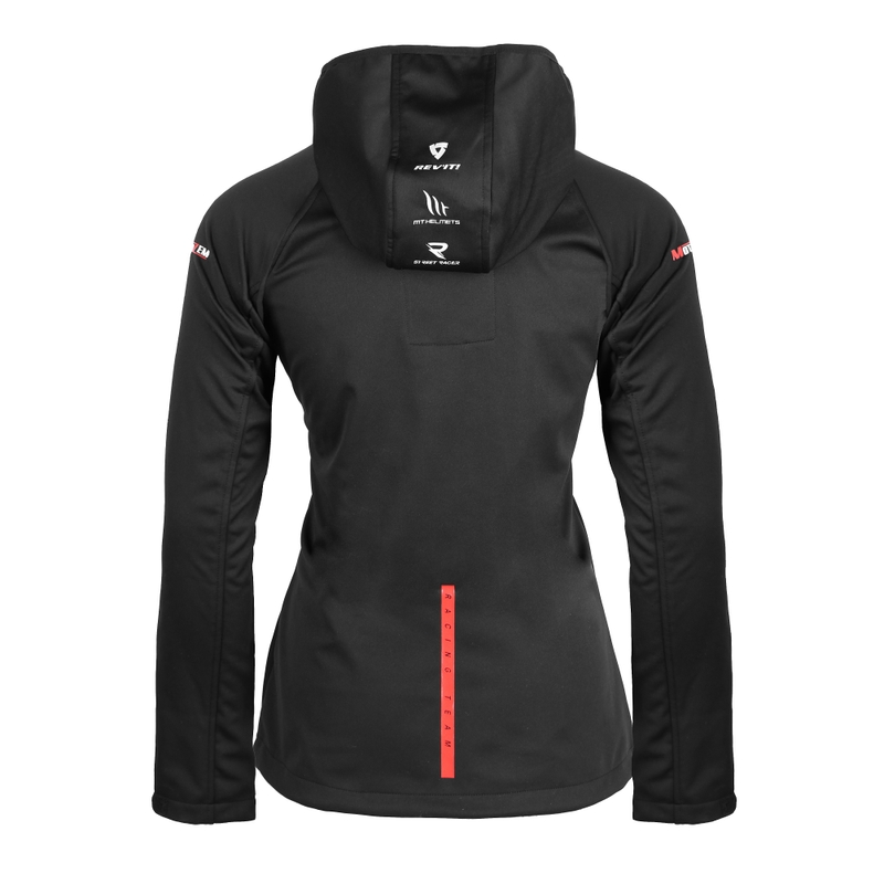 Geacă softshell pentru femei MotoZem Racing Team negru-roșu