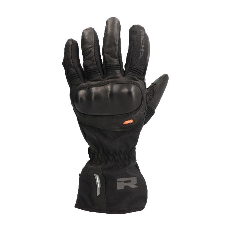 Mănuși de motocicletă RICHA Hypercane Gore-Tex negru lichidare