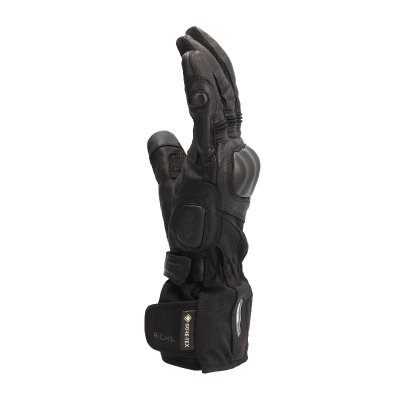 Mănuși de motocicletă RICHA Hypercane Gore-Tex negru lichidare
