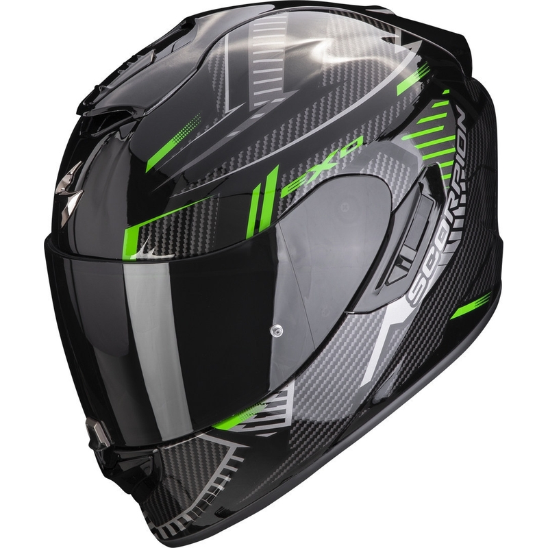 Cască integrală pentru motociclete Scorpion EXO-1400 EVO Air Shell negru-verde