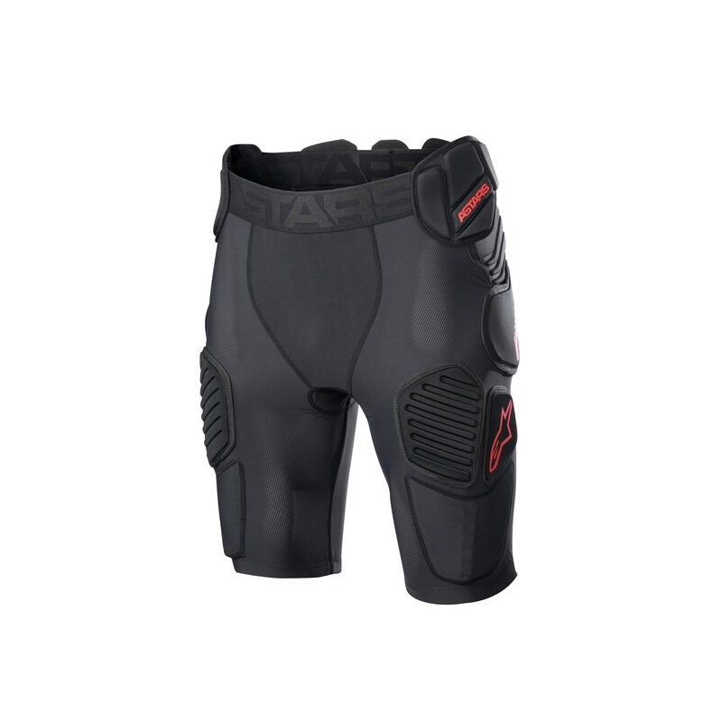 Alpinestars Bionic Pro pantaloni scurți de motocross negru și roșu
