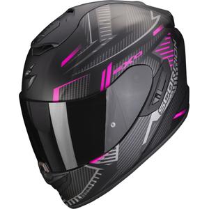 Cască integrală pentru motociclete Scorpion EXO-1400 EVO Air Shell negru-roz mat