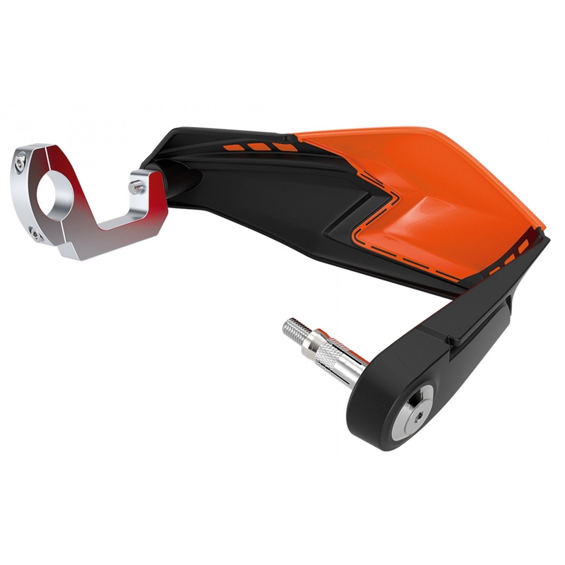 Handguard POLISPORT S-DUAL with mounting system Black/black