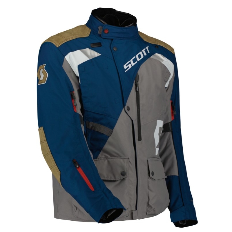 Jachetă pentru motociclete SCOTT Dualraid Dryo gri-albastru lichidare