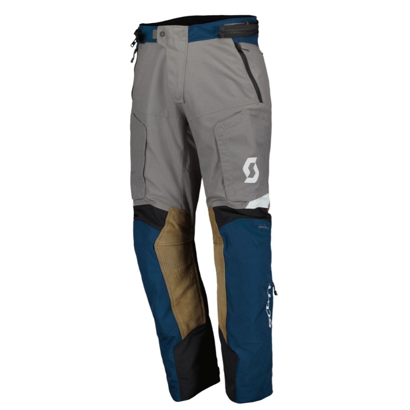 Pantaloni de motocicletă SCOTT Dualraid Dryo albastru-gri lichidare
