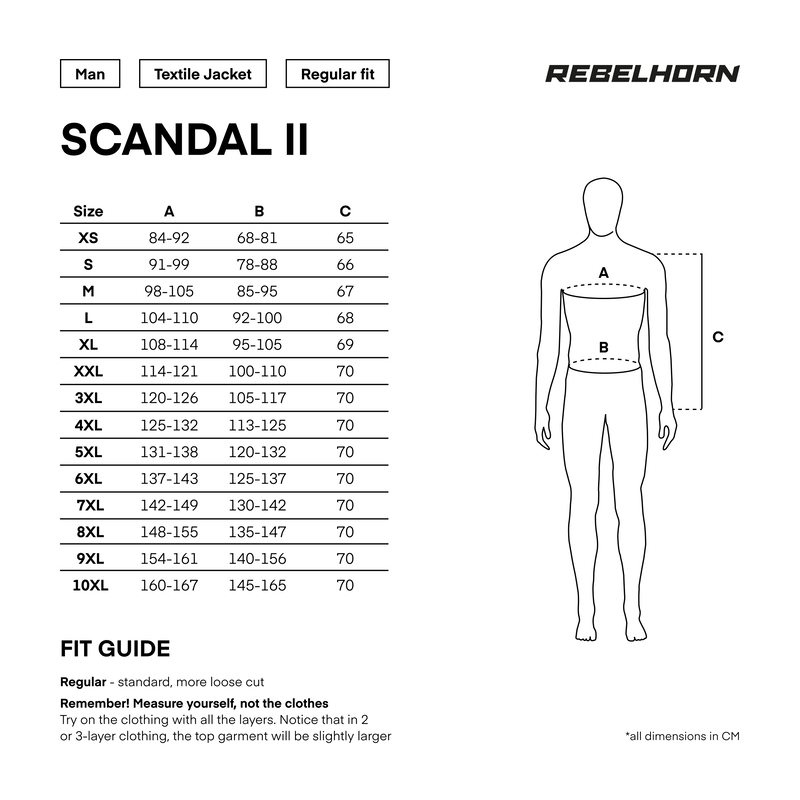 Rebelhorn Scandal II jachetă de motocicletă argintiu-negru
