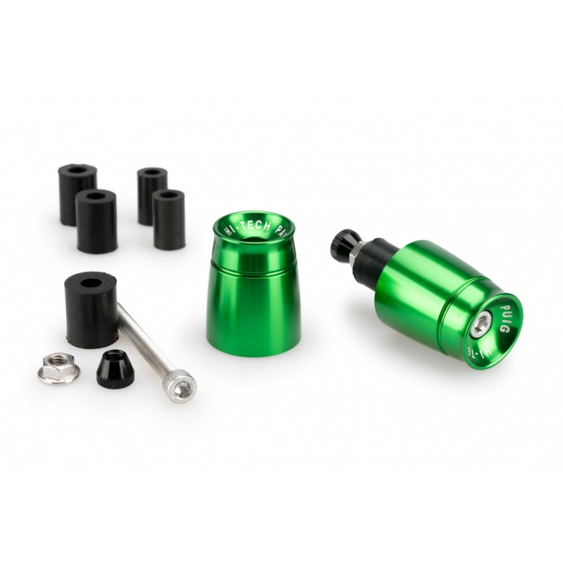 Bar ends PUIG SPORT verde UNIVERSAL M6 13-18mm.