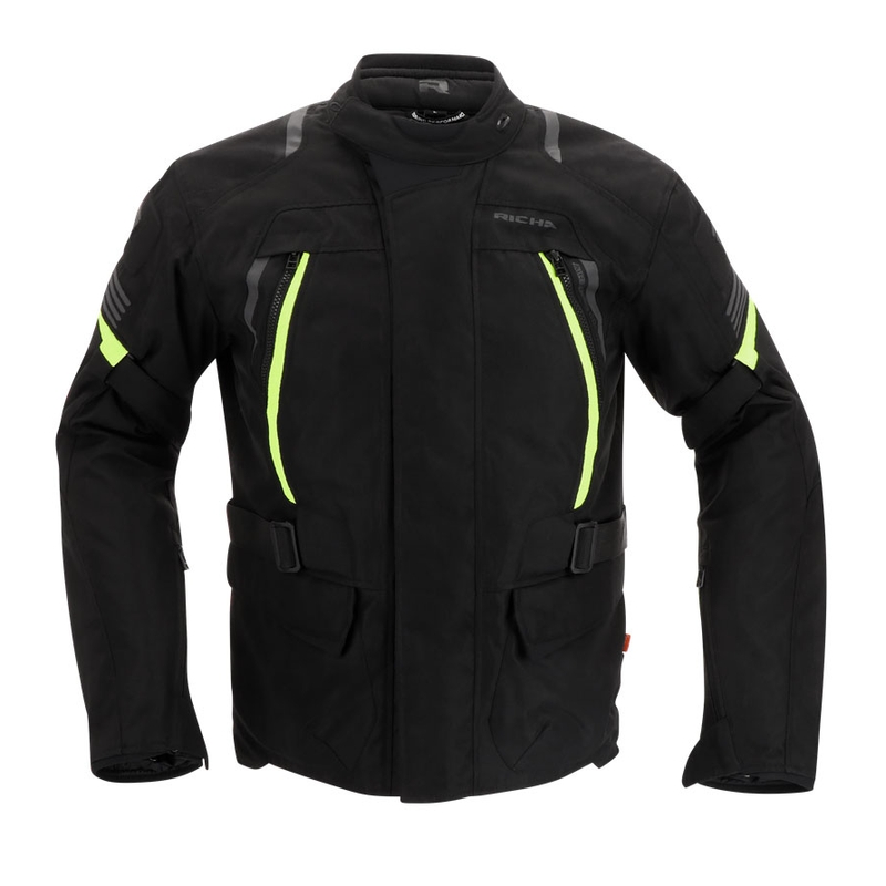 Jachetă pentru motociclete RICHA Phantom 3 negru-galben-fluo lichidare