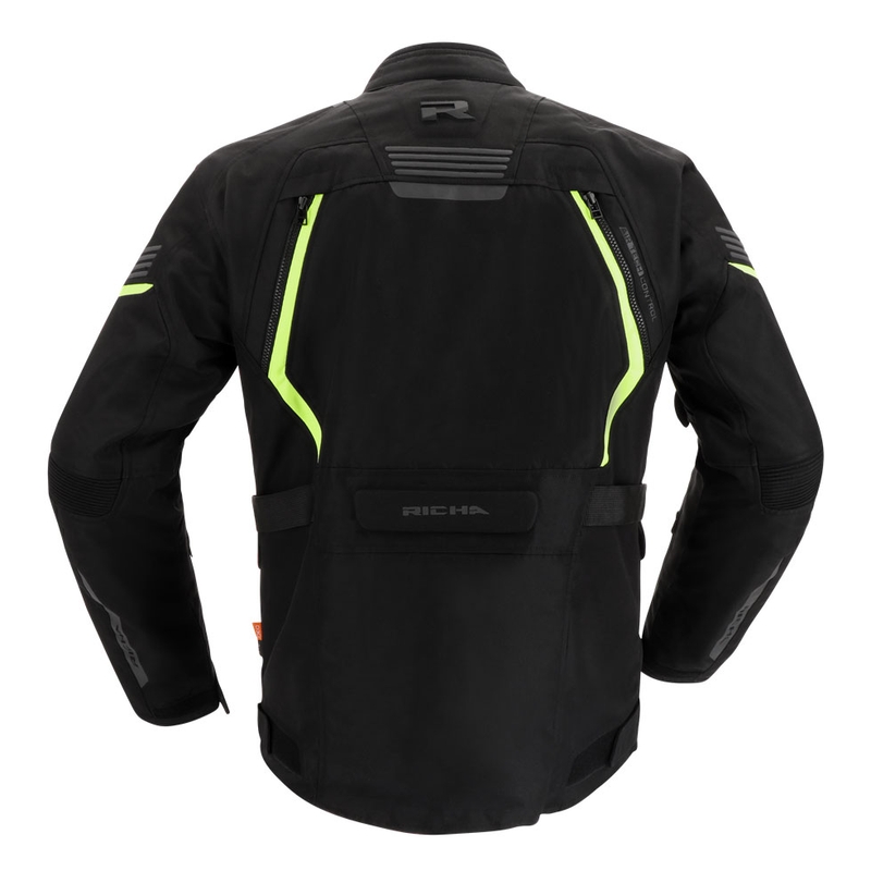 Jachetă pentru motociclete RICHA Phantom 3 negru-galben-fluo lichidare