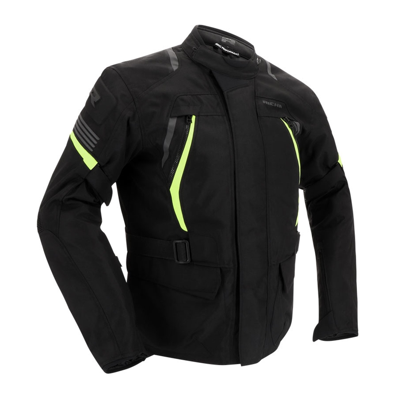 Jachetă pentru motociclete RICHA Phantom 3 negru-galben-fluo lichidare