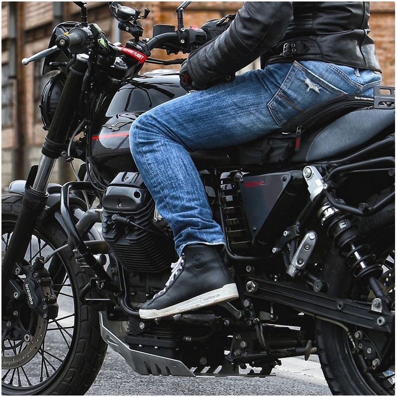 Stylmartin Core cizme de motociclist alb-negru și alb