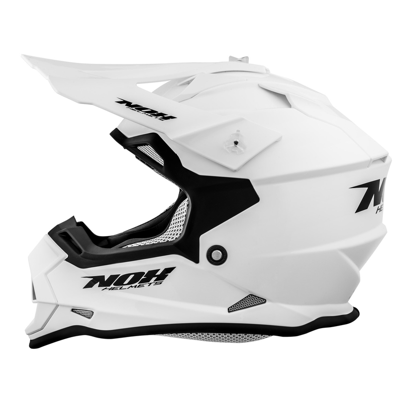 Cască de motocross pentru copii NOX N632K alb