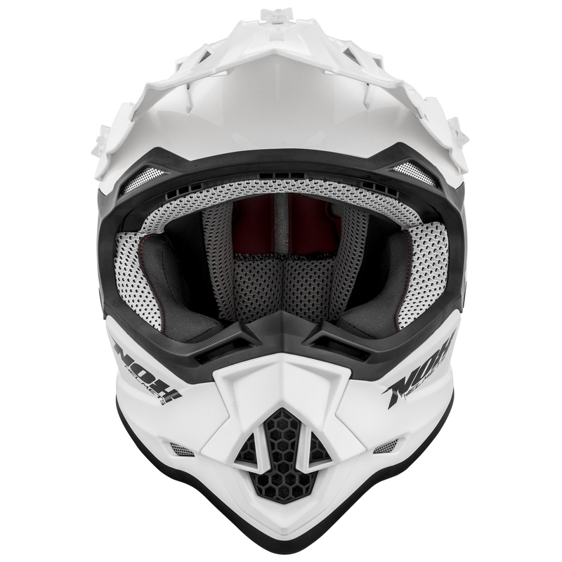 Cască de motocross pentru copii NOX N632K alb