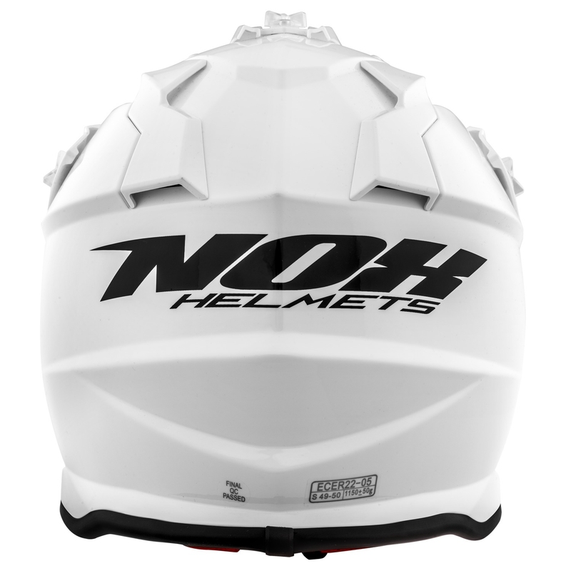 Cască de motocross pentru copii NOX N632K alb