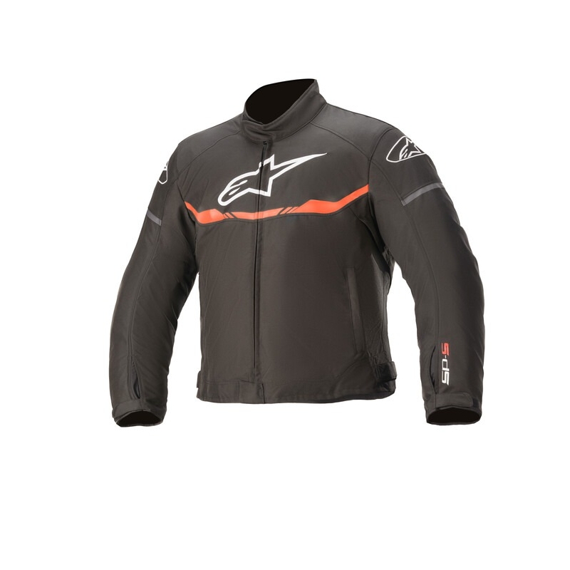Alpinestars T-SP S Impermeabila jacheta de motocicleta pentru copii alb, roșu și negru