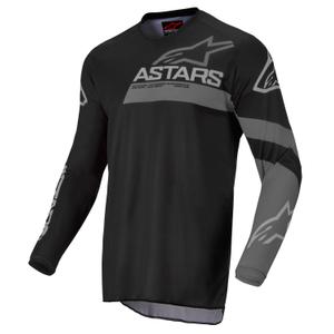 Alpinestars Racer Graphite pentru copii tricou motocross negru și gri