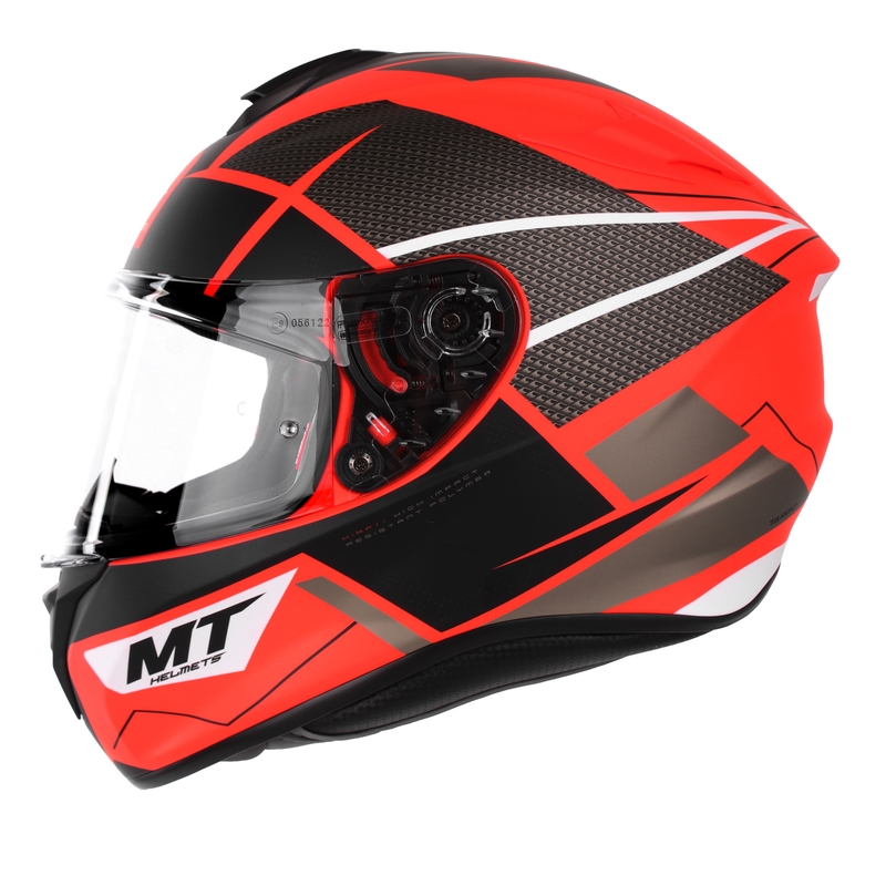 MT Targo Podium Podium D5 cască de motociclist integrală roșu-negru lichidare
