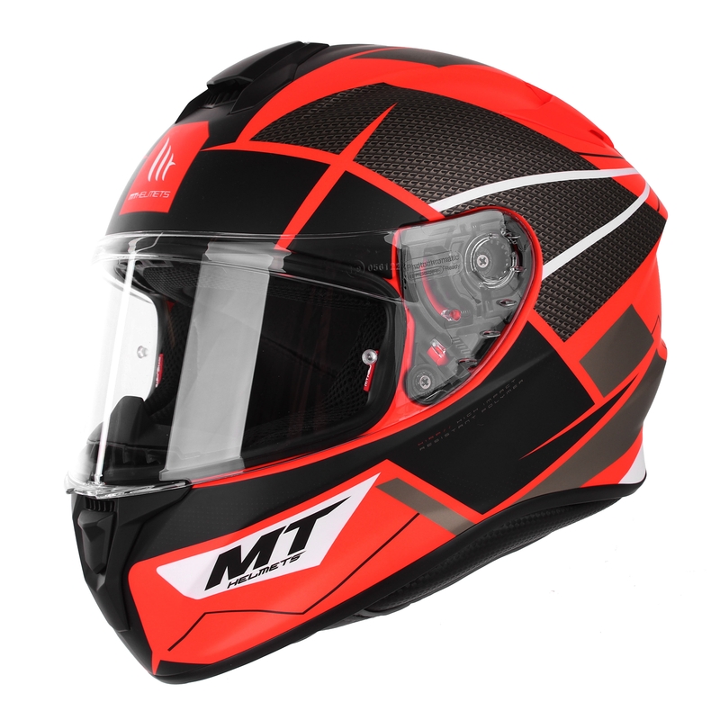 MT Targo Podium Podium D5 cască de motociclist integrală roșu-negru lichidare