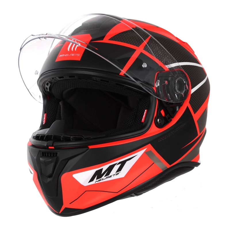 MT Targo Podium Podium D5 cască de motociclist integrală roșu-negru lichidare