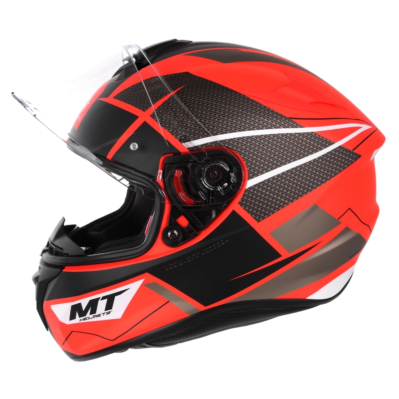 MT Targo Podium Podium D5 cască de motociclist integrală roșu-negru lichidare