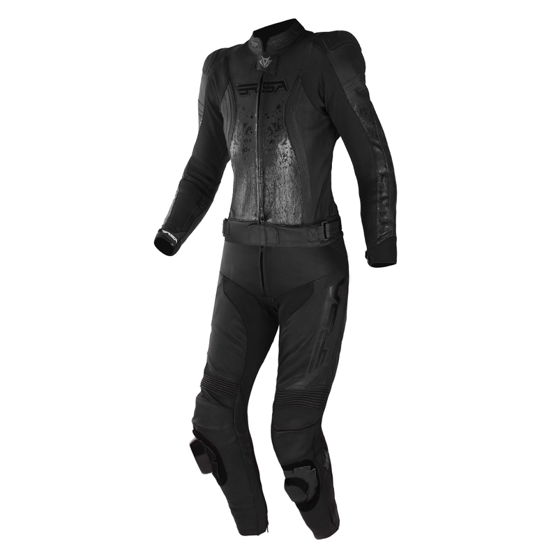Costum de motociclist RSA GT2 pentru femei, negru lichidare