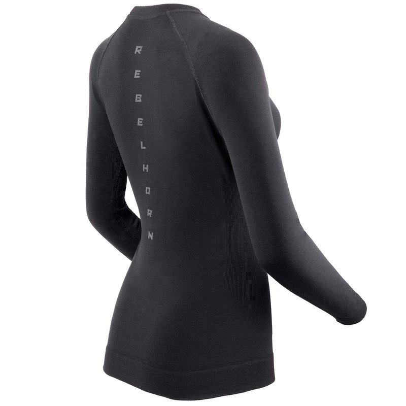 Rebelhorn Freeze II Tricou termic pentru femei Negru