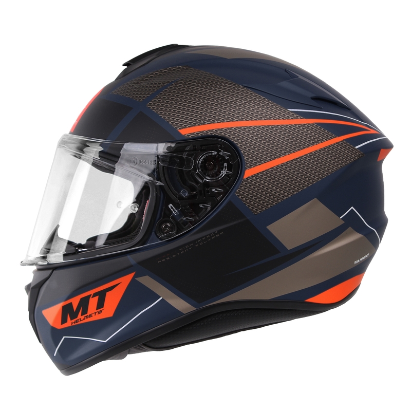 MT Targo Podium Podium D7 cască de motocicletă integrală negru și albastru lichidare