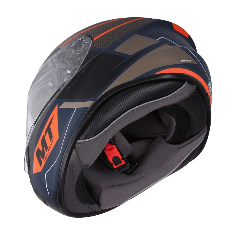 MT Targo Podium Podium D7 cască de motocicletă integrală negru și albastru lichidare