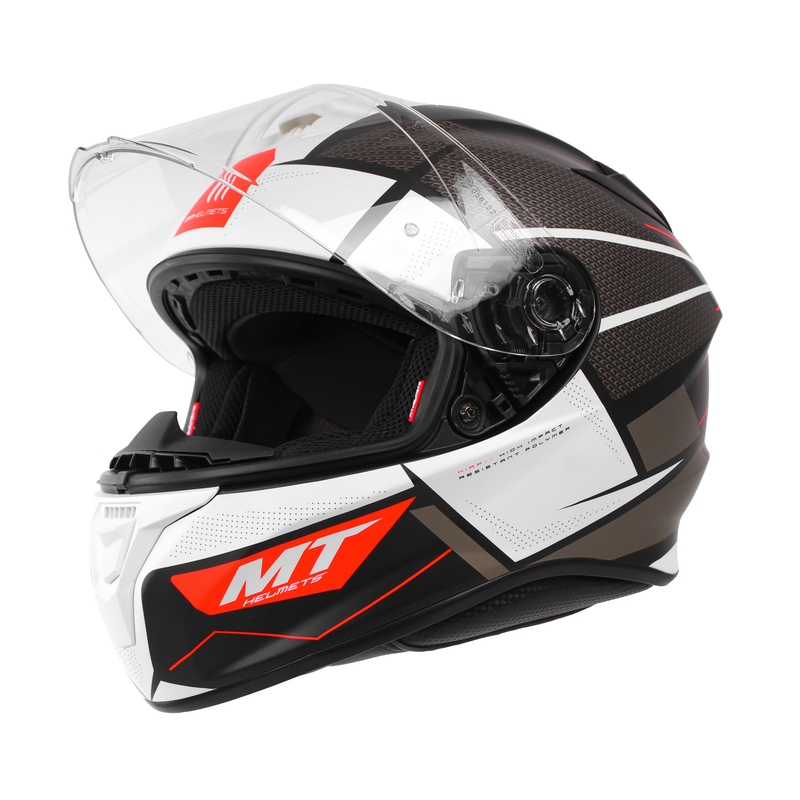 MT Targo Podium B0 negru-gri-alb cască de motocicletă integrală MT Targo Podium B0 negru-gri-alb lichidare