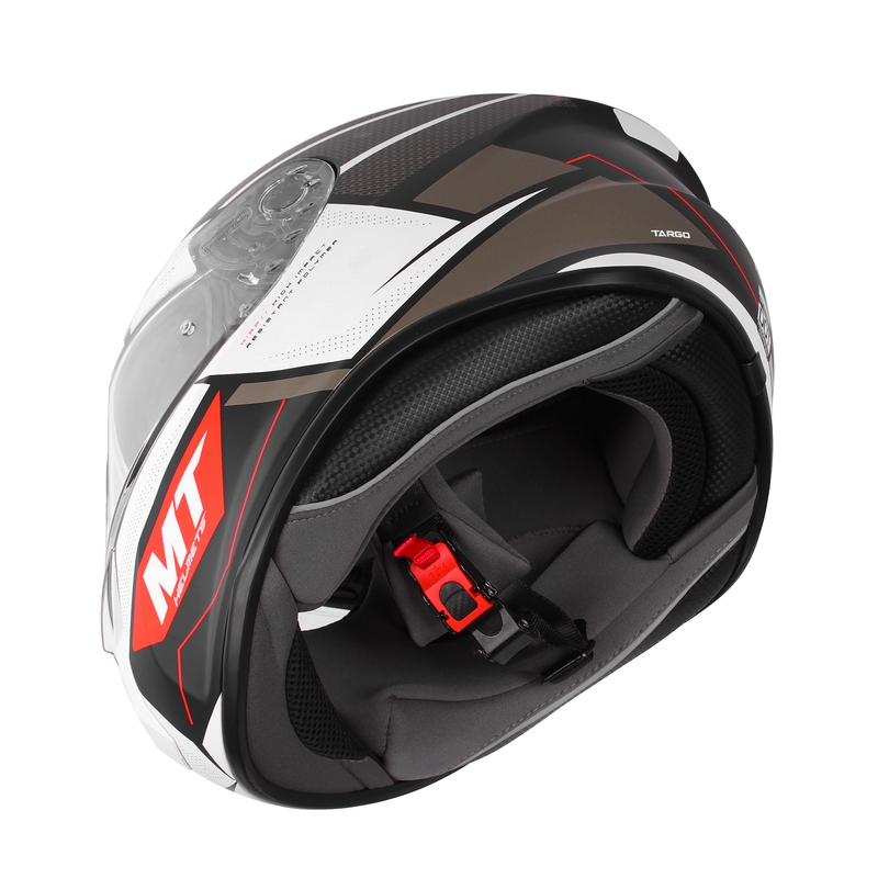 MT Targo Podium B0 negru-gri-alb cască de motocicletă integrală MT Targo Podium B0 negru-gri-alb lichidare