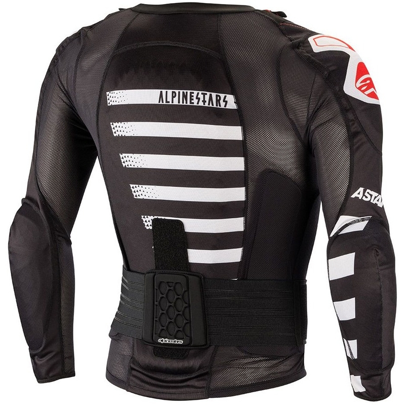 Protecție de corp Alpinestar Sequence Protection negru-alb-roșu