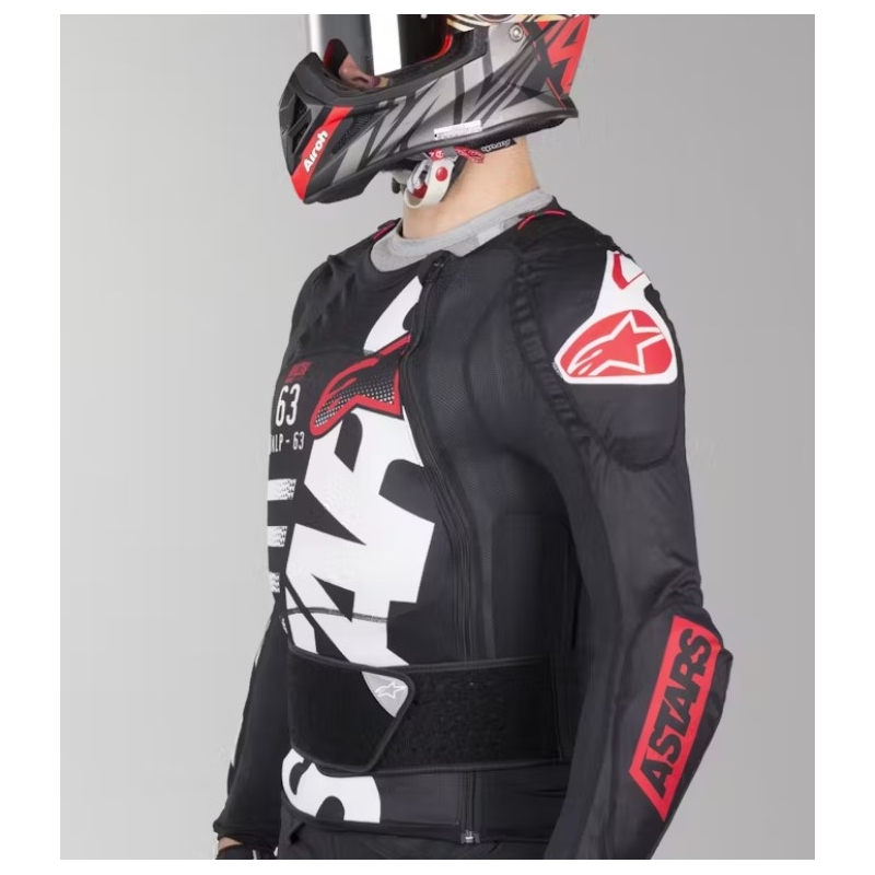 Protecție de corp Alpinestar Sequence Protection negru-alb-roșu