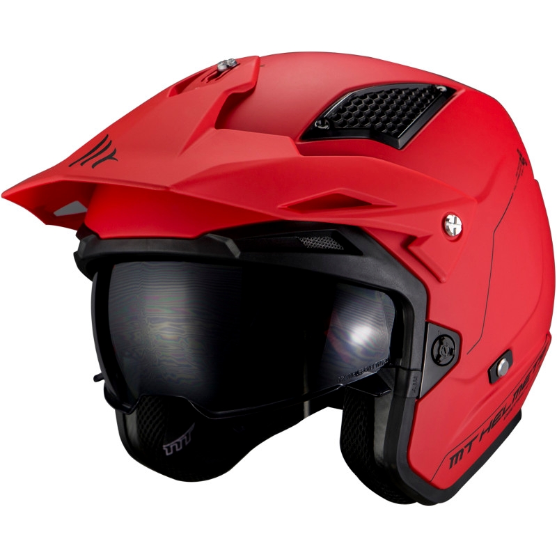 MT District SV Solid A5 cască de motocicletă pentru trialuri deschise MT District SV Solid A5 roșu