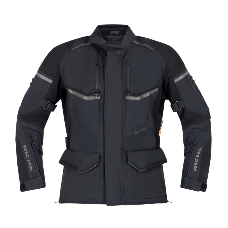 Jachetă de motocicletă RICHA Atlantic 2 Gore-Tex negru pentru femei RICHA Atlantic 2 Gore-Tex negru lichidare