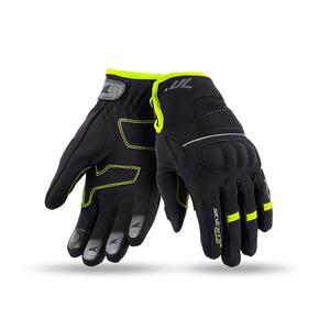 Mănuși pentru motociclete SEVENTY DEGREES SD-C43 negru-galben-fluo