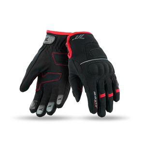 Mănuși pentru motociclete SEVENTY DEGREES SD-C43 negru-roșu