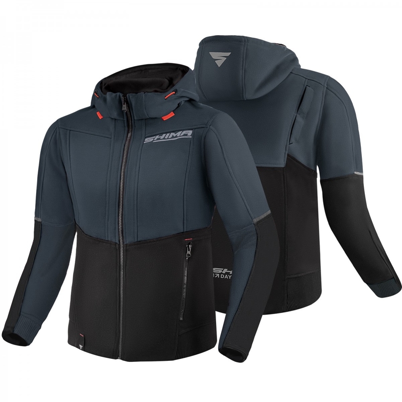 Hanorac motociclist pentru femei Shima Daybreaker negru-gri