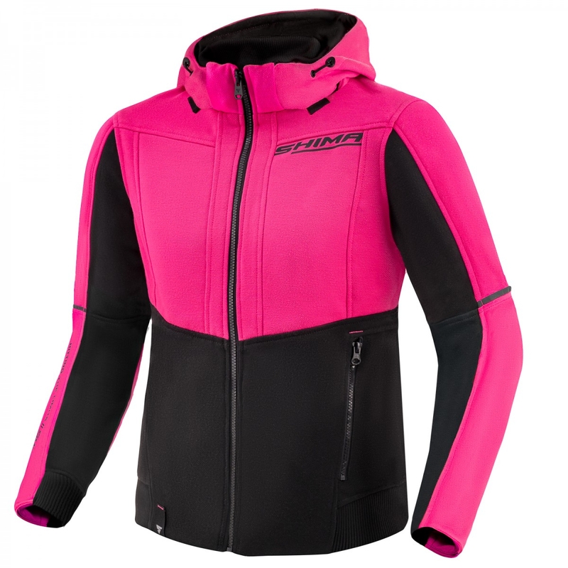 Hanorac motociclist pentru femei Shima Daybreaker negru-roz