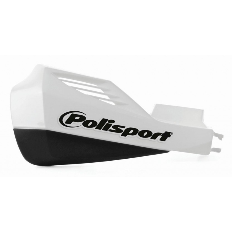 Handguard POLISPORT MX ROCKS with lever mounting system Alb