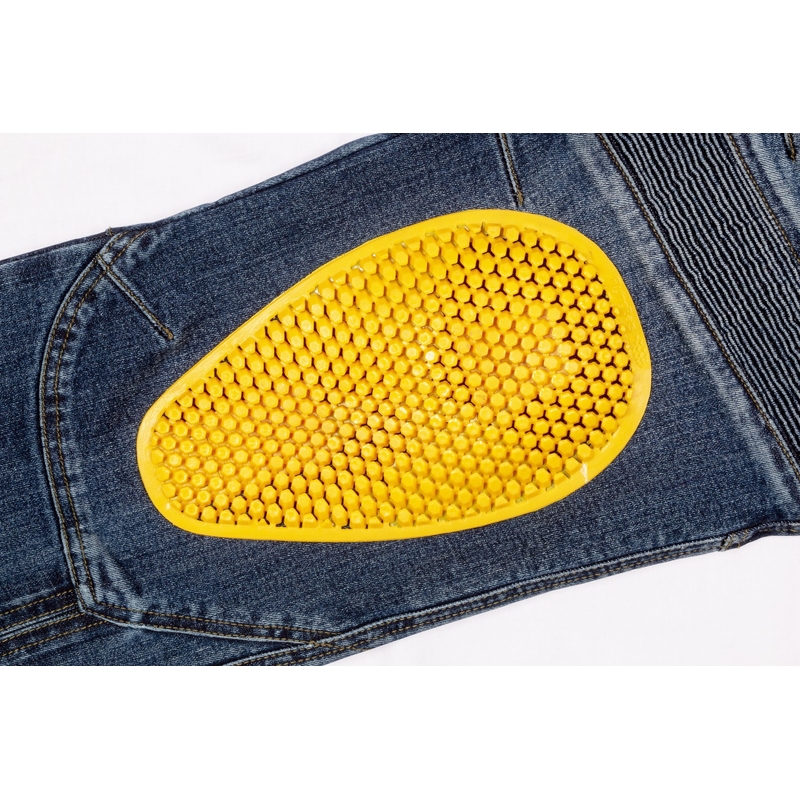 Blugi motociclisți Ayrton 505, albastru spălat