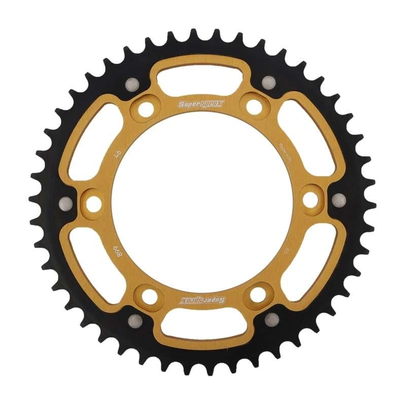 Foaie spate SUPERSPROX STEALTH auriu 46T, 525