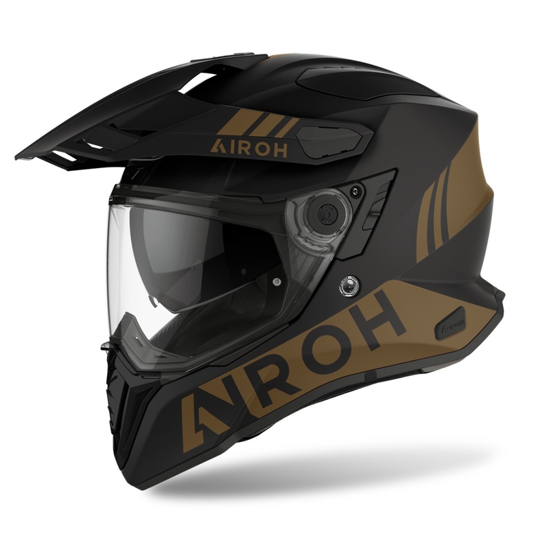 Cască de enduro Airoh Commander Factor negru-auriu lichidare