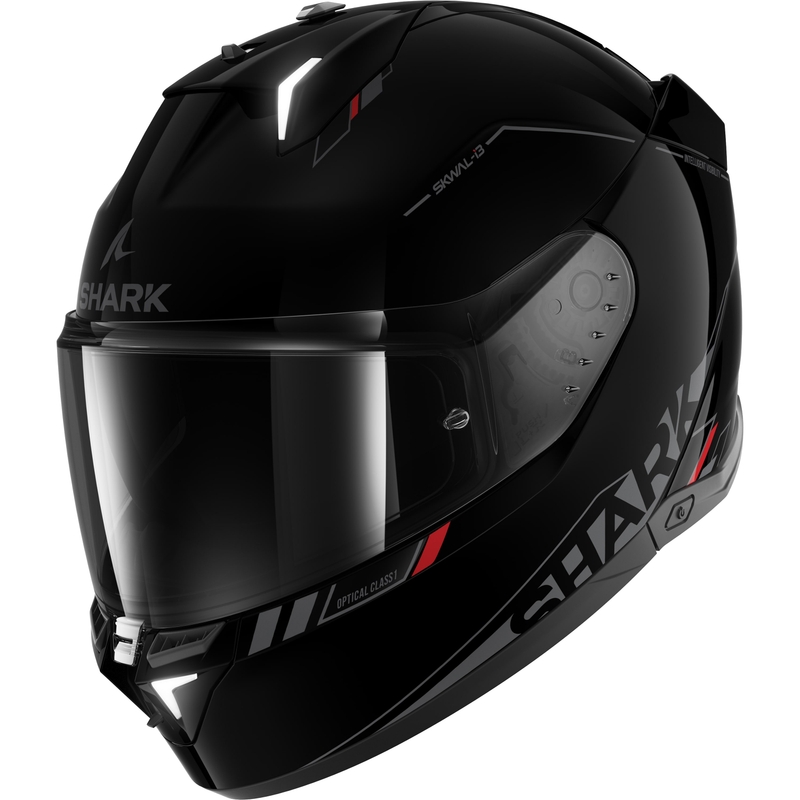 Cască integrală de motocicletă SHARK Skwal i3 Blank SP negru lucios